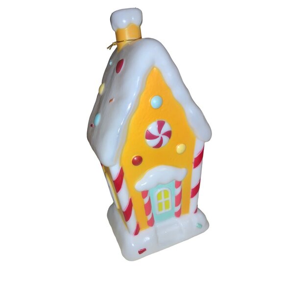 Holiday Time Lighted Gingerbread House  Table Top Blow Mold Christmas Decor - Picture 4 of 12